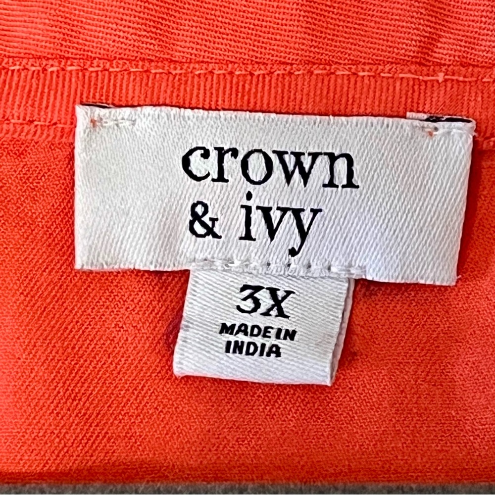 Crown & Ivy Red Ruffle V-Neck Top - Picture 2 of 14